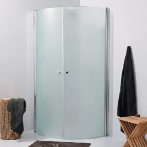 Classic afrundet brusehjørne 200x80 frost
