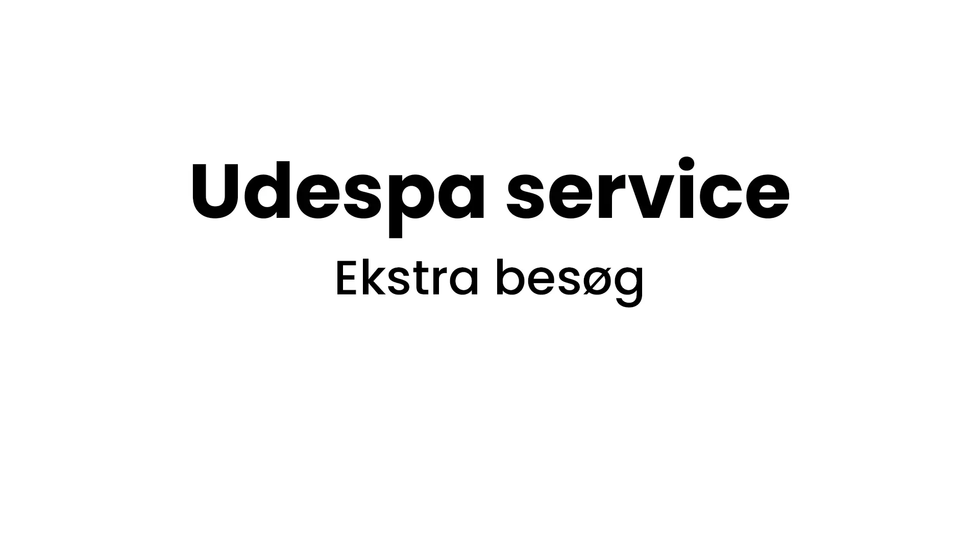 Ekstra besøg