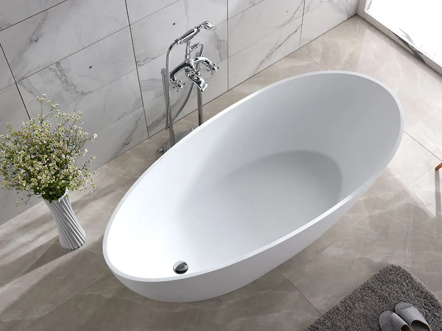 Rimini Uno stenbadekar 150 cm - Billede 3